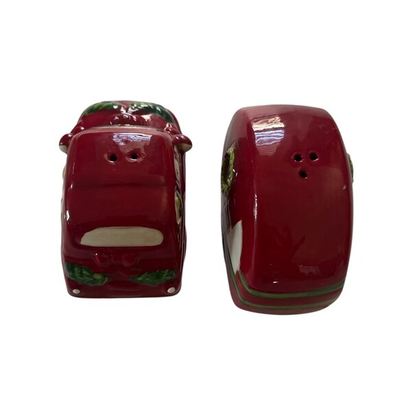 CHRISTMAS Themed Car & Camper Salt & Pepper Shakers Holiday Decor Ceramic - Picture 3 of 5